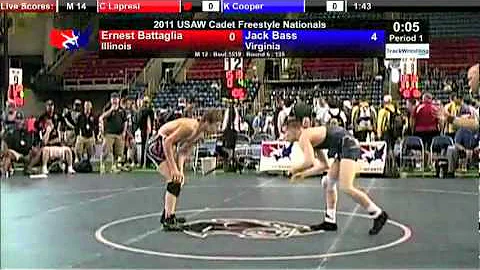 Cadet Freestyle 135 - Jack Bass (VA) vs. Ernest Ba...