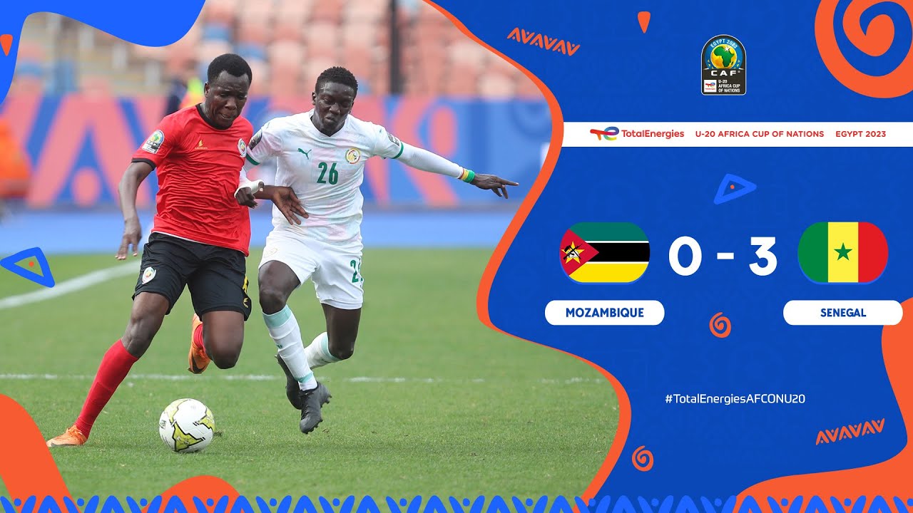 Mozambique 🆚 Senegal Highlights - #TotalEnergiesAFCONU20 group stage - MD2