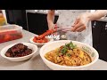 vlog | 상견례 후 신혼집 이사🏡 오코노미야끼와 불닭, 가지구이 덮밥 🥞 핫케이크 만들며 보낸 자취생 일상