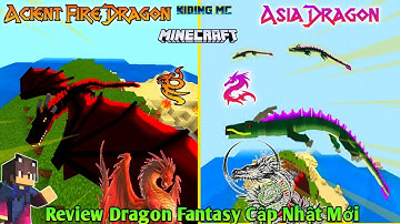 Review Bản Cập Nhật Beta Hai Loại Rồng Mới Cực Mạnh Trong Addon Dragon Fantasy Mcpe 1.16 | KIDING MC
