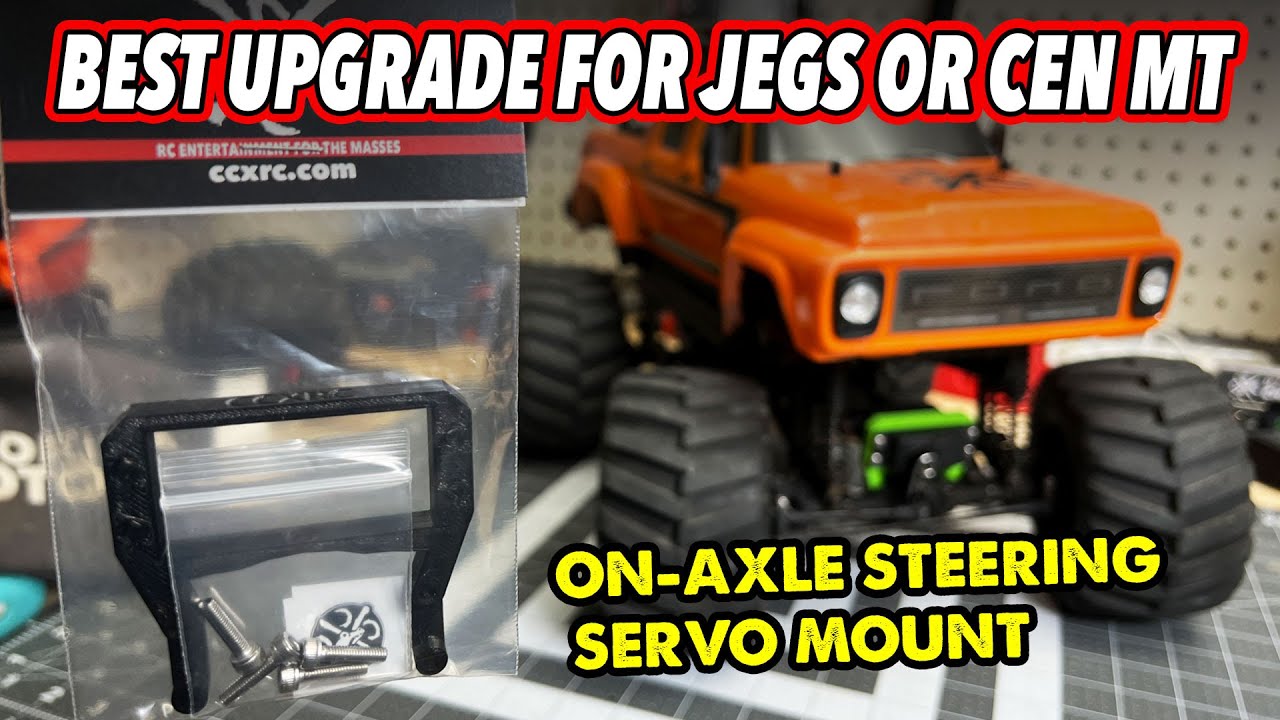 Best Upgrade For Your NEW JEGS or CEN RC Monster Truck OnAxle Servo
