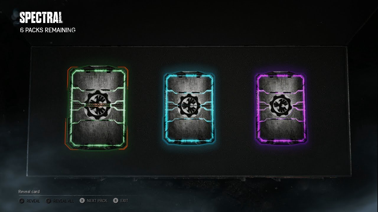 Gears of War 4 50 SPECTRAL Gear Pack Opening
