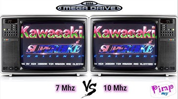Kawasaki Superbikes on Megadrive : 7mhz VS 10mhz