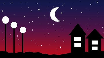 How to draw moonlight drawing in ms paint || moonlight drawing || microsoft paint || ms paint