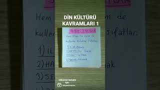 Allahın Sıfatları Din Kültürü Kavramları 1