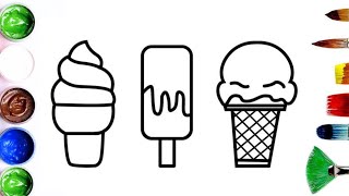 Ice cream |how to draw easy ice cream