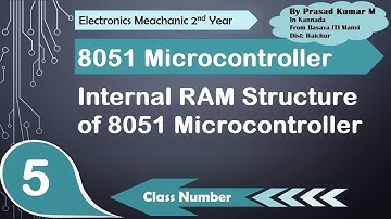 Internal RAM Structure| 8051 Microcontroller Part-5| Trade Theory| EM 2nd Year| Basava ITI Manvi