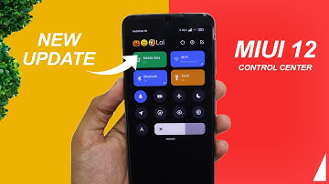 New MIUI 12 Control Center Update For All Xiaomi Phones | Custom Title Option & New Clock UI