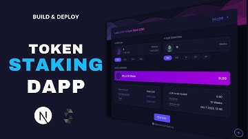 Create & Deploy a Token Staking DApp Using Next.js & Solidity | Web3 Blockchain Project