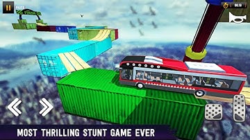 crazy bus stunt driving simulator-impossible drive 2023 android gameplay