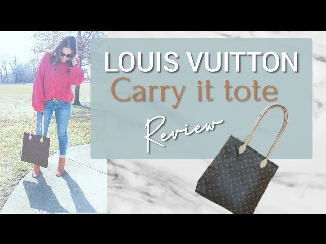 Louis Vuitton Carry it tote bag review #lvbagreview #lvtote