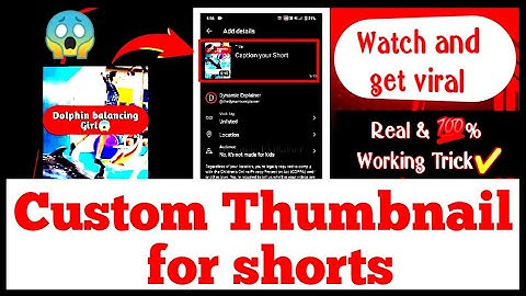 🔥How to add custom thumbnail on youtube shorts 2023 Trick #thumbnail #youtubeshorts #solution