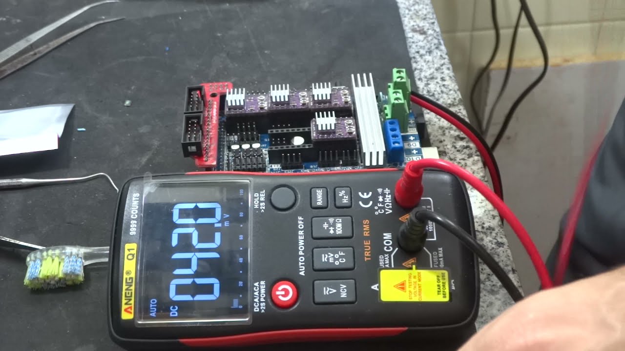 Impressora 3D Caseira - Ajuste Vref motores - Vídeo #14