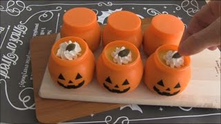 ⁣Pumpkin mousse Recipe【100均】量産可/かぼちゃのムース作り方