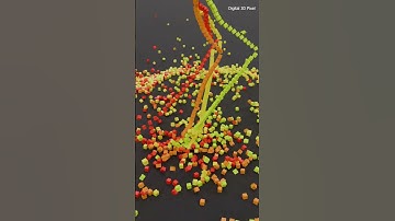 8000 Colorful Cubes Falling | Satisfying 3D Animation