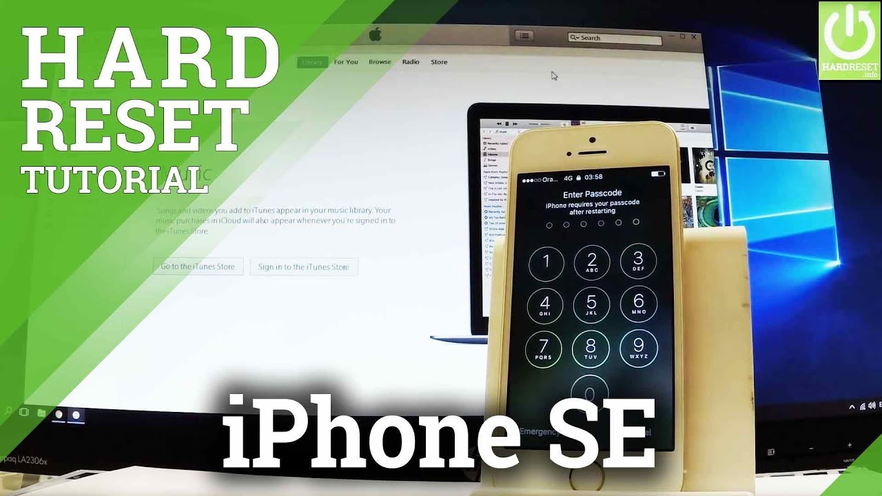 APPLE iPhone SE Hard Reset   Bypass Passcode   Restoring   DFU Mode