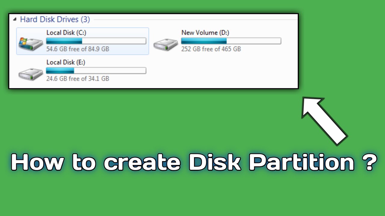 How to create hard disk partition | hard disk partition | Windows 7,8,10 | windows disk partition ??