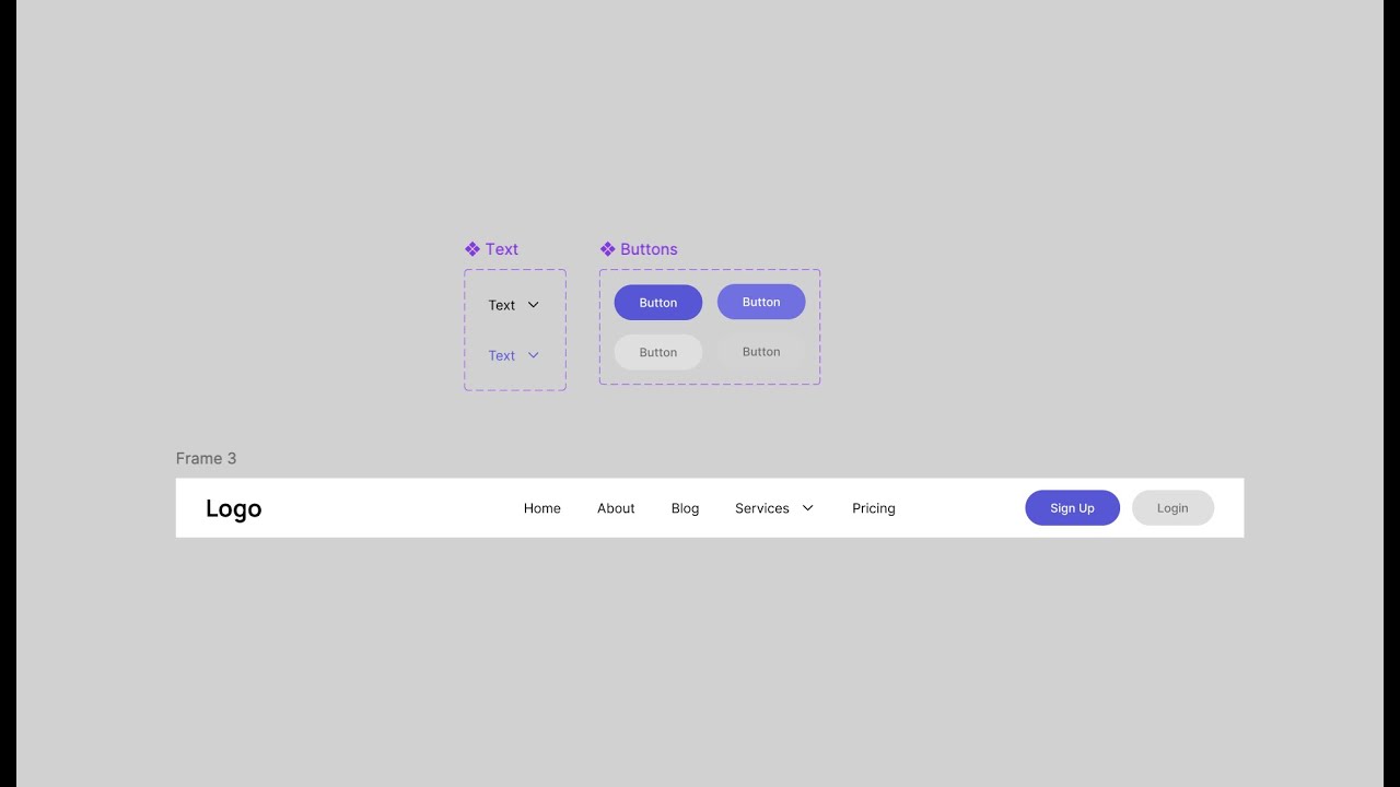 How I Designed This Clean Website Header + Prototype in Figma - YouTube