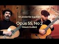 Mauro Giuliani  - 12 Ländler for 2 Guitars, Opus 55 No 2 (Collab with Josh Vanjani)