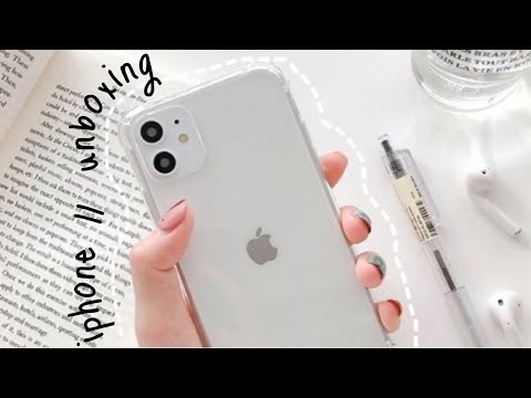 iphone 11 unboxing + accessories 2021 | white 128gb ??