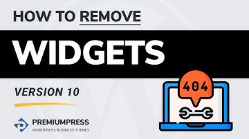 Remove WordPress Widgets - How To Tutorial