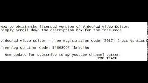 VideoPad Video Editor - Free Registration Code [2017] (FULL VERSION)