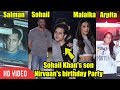 FULL NIGHT GRAND PARTY 💃🚶 | Sohail Khan's Son Nirvaan's Birthday | Salman, Malaika, Sonakshi