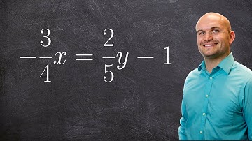 Putting an equation in standard form when you have fractions