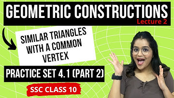 Construction of two similar triangles with a common vertex | Geometric Constructions | Drashti Gada