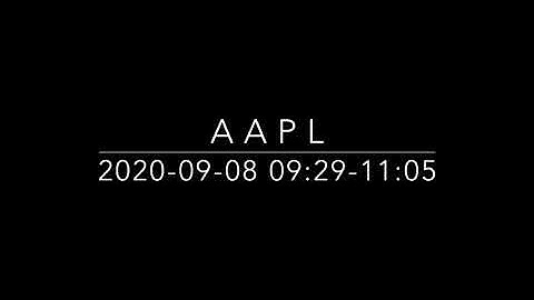Level II and Time & Sales - AAPL  [2020-09-08 09:29-11:05]