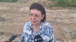 Δηλώσεις Λίνας Μενδώνη από την αυτοψία στην ανασκαφή του Βασιλικού Γυμνασίου στη Μίεζα της Νάουσας