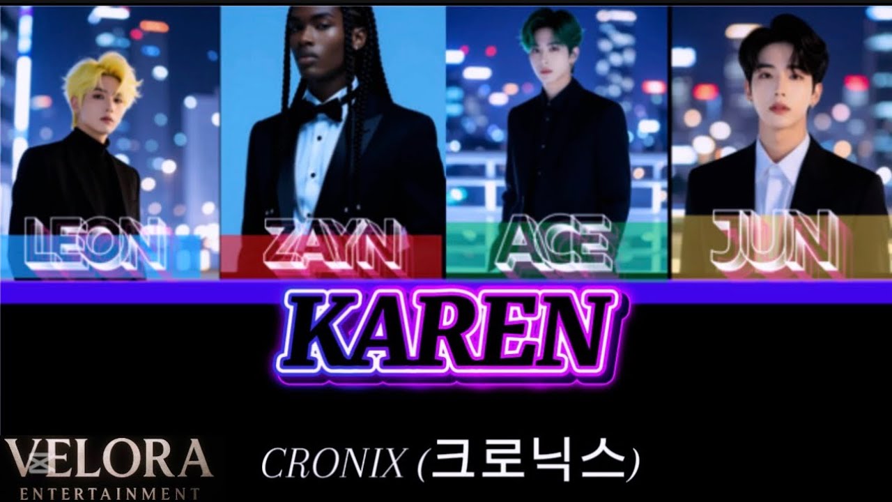 CRONIX (크로닉스) – KAREN | Color Coded Lyrics (Eng/Rom/Han) | Velora Entertainment