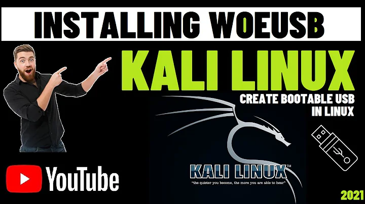 How to Install WoeUSB in Kali Linux 2021.1 | WoeUSB Linux | WoeUSB-ng | WoeUSB Windows USB in Linux