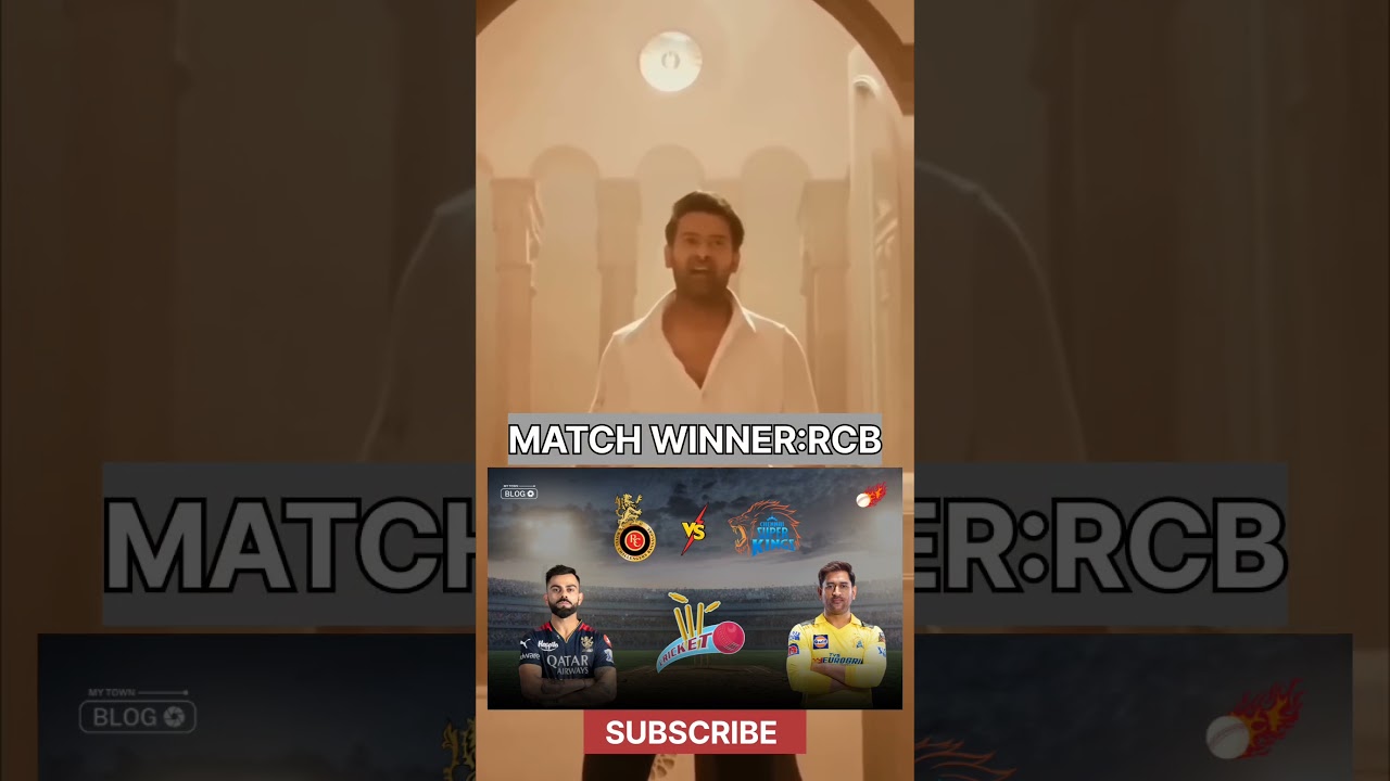 RCB VS CSK MATCH PREDICTION. 