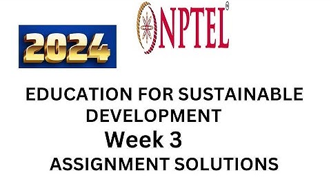 nptel education for sustainable development