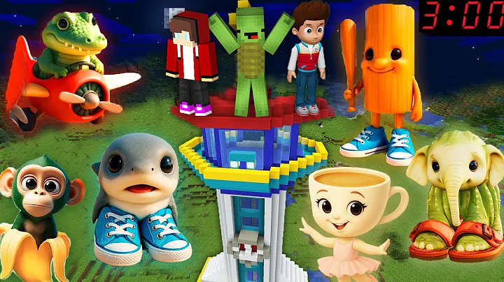 ALL BABY ITALIAN BRAINROT ANIMALS vs Security House JJ and Mikey Minecraft Maizen Tung Sahur TRALALA