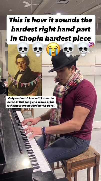 This is how it sounds the hardest right hand part in Chopin hardest piece ππππ€― #piano #chopin