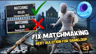 🔧How To Fix Matchmaking Problem In Pubg Mobile Gameloop | Emulator Matching Problem Fix 2024✅