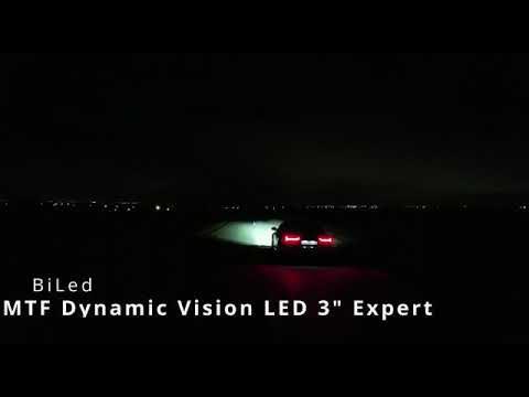 Bi led линзы MTF Dynamic Vision Expert на Audi A6 - YouTube