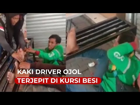 Viral, Kaki Driver Ojol Terjepit di Kursi Besi, Netizen Banyak Tingkah Sih