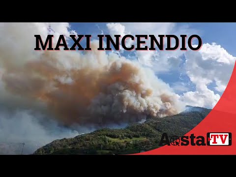 Incendio devastante sulla collina di Aymavilles, le immagini dal posto