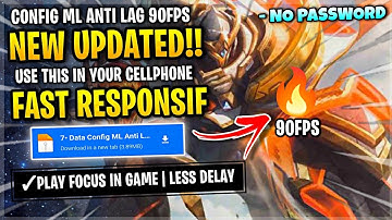 New Update Config ML Anti Lag 90FPS Smooth Responsif + Ping Speed Patch Novaria ~ Mobile Legends