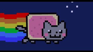 Item frame Nyan cat