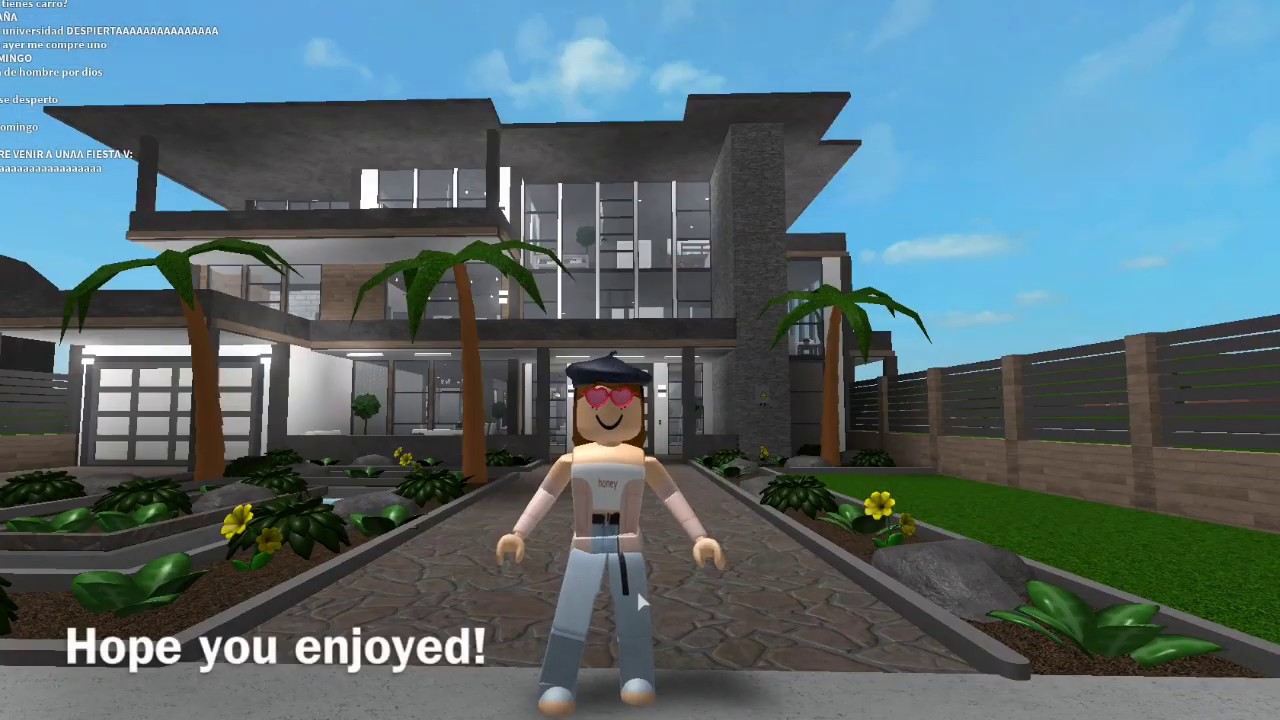 TROPICAL MODERN MANSION TOUR || BLOXBURG - YouTube