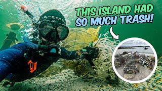 This island had so much trash on it! (est. 800kg removed) #novascotia #diving