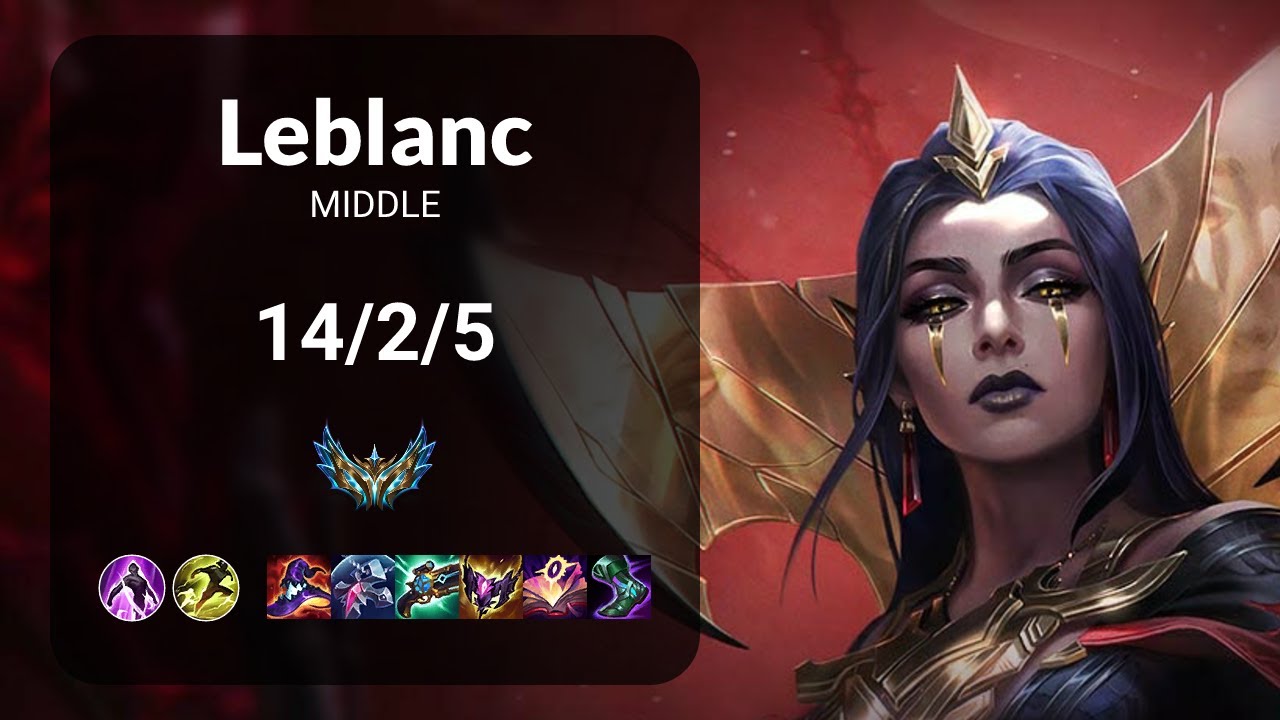 LeBlanc vs Zed MIDDLE - KR CHALLENGER Patch 15.13
