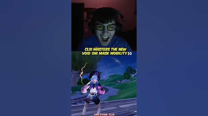 Clix MASTERS the NEW Void Oni Mask mobility 👀