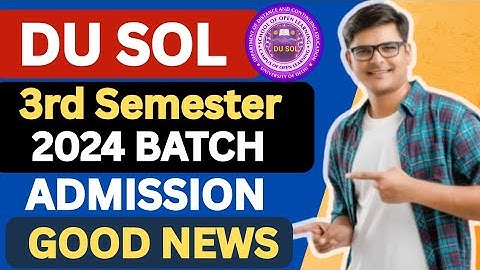 DU SOL NCWEB 3RD SEMESTER STUDENTS VERY GOOD NEWS - PROMOTION CRITERIA| 2024 ADMISSION BATCH 