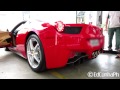Ferrari 458 Italia - Start up and drive of!