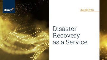 Disaster recovery as a service